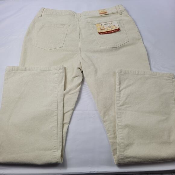 NWT St John's Bay Off-white Secretly Slender Bootcut Corduroy Jeans size 14 - Picture 4 of 16